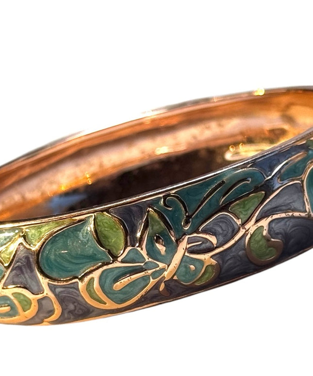 Thomas Kinkade Pools of Serenity Copper Wellness Bracelet 18k Rose Gold Plated