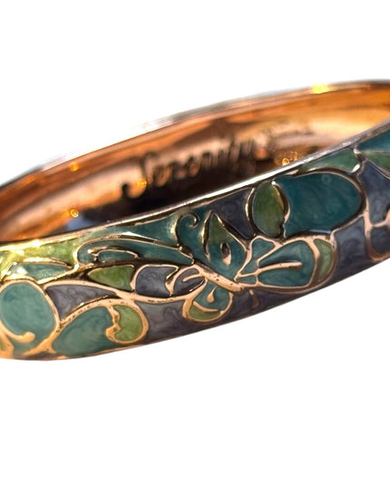 Thomas Kinkade Pools of Serenity Copper Wellness Bracelet 18k Rose Gold Plated