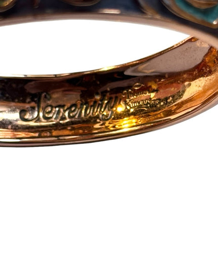Thomas Kinkade Pools of Serenity Copper Wellness Bracelet 18k Rose Gold Plated