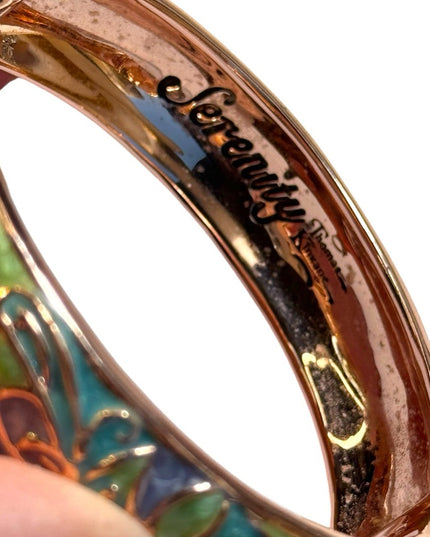Thomas Kinkade Pools of Serenity Copper Wellness Bracelet 18k Rose Gold Plated