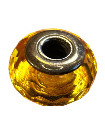 Sterling silver 925 ALE Pandora yellow crystal bead