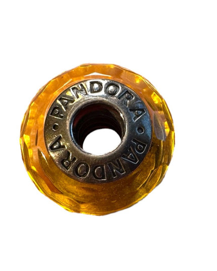 Sterling silver 925 ALE Pandora yellow crystal bead