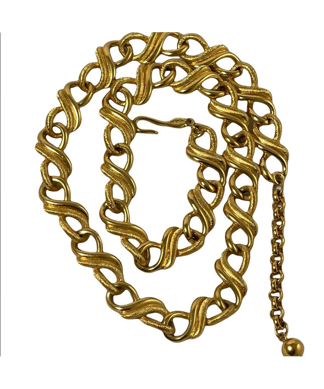 Stunning high lustre gold finish Napier Fancy necklace