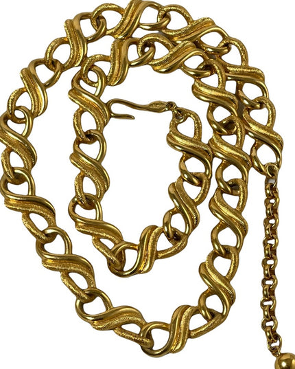 Stunning high lustre gold finish Napier Fancy necklace