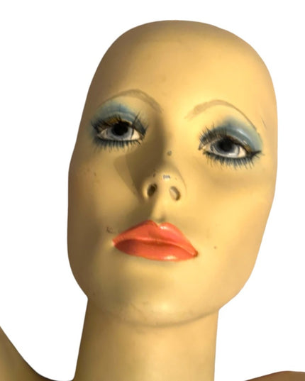 Vintage head torso display mannequin 22”x10” display hat jewelry