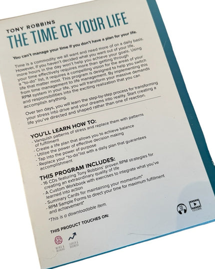 Tony Robbins Time of Your Life 10-day Program 16 CDs 1 Workbook LIKE NEW