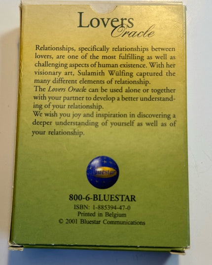 Vintage 1991 Lovers Oracle by Sulamith Wulfing 40 Card Deck RARE 2001 Fortune