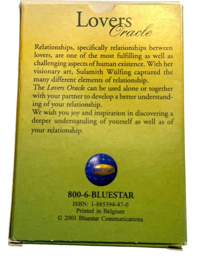 Vintage 1991 Lovers Oracle by Sulamith Wulfing 40 Card Deck RARE 2001 Fortune
