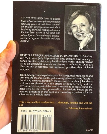 Judith Hipskind Palmistry: The Whole View oracle fortune telling SC 1977 1st ed