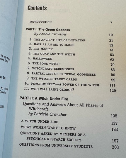 ANCIENT WITCHCRAFT Occult Magick Grimoire Tarot 1st edition 1974 Tarot mystic