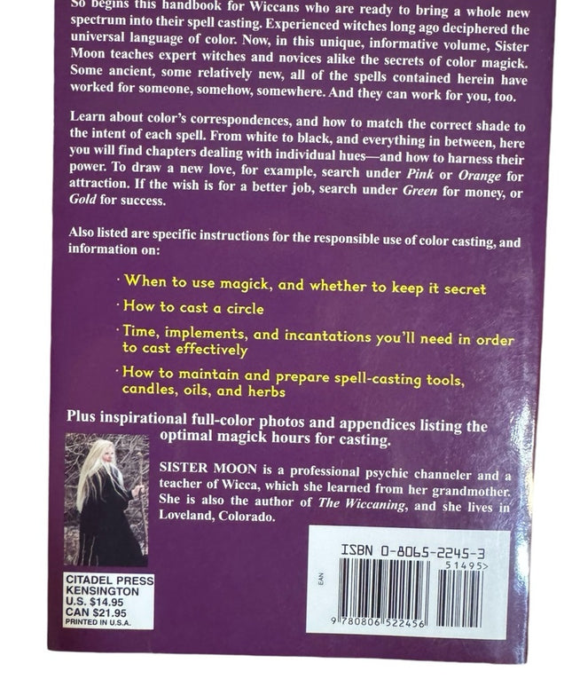 Color Casting for Wiccans: Correspondences for More Powerful Spells - Softcover