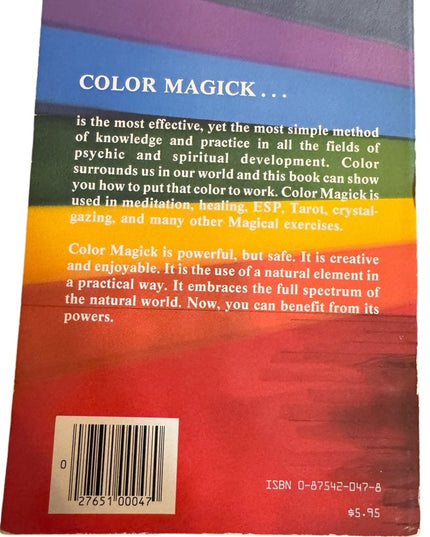 Practical Color Magick Psychic Spiritual New Age book SC C1983