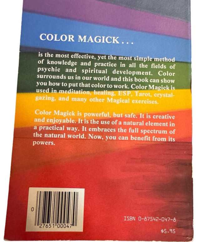 Practical Color Magick Psychic Spiritual New Age book SC C1983