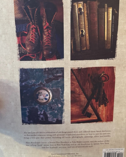 Mary Randolph Carter
For the Love of Old Vintage antique HC Table
book
