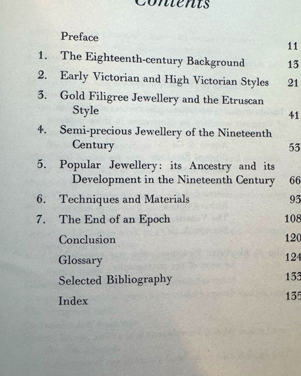 English Victorian Jewelry Hard cover reference book OOP 1959 Vintage