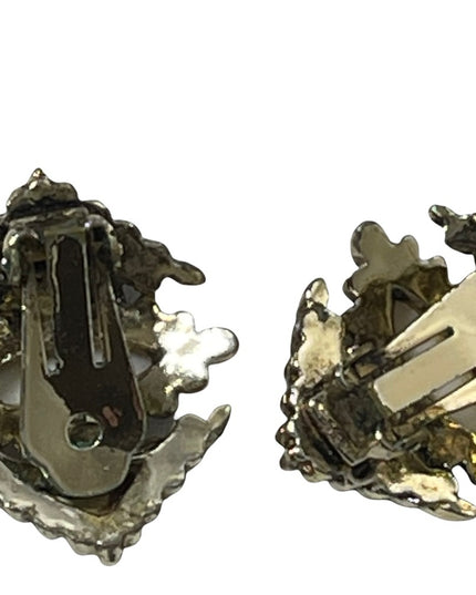 Vintage 1960s Faux MOP chunky bracelet & matching  clip on earrings anti…