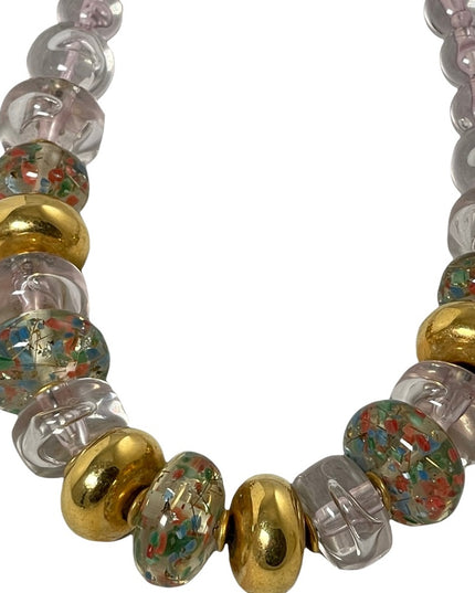- Large Vintage Lucite chunky plastic 22” necklace MCM 1960s/1970s