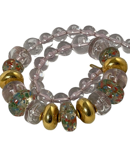 - Large Vintage Lucite chunky plastic 22” necklace MCM 1960s/1970s