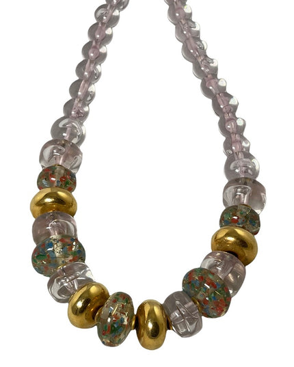 - Large Vintage Lucite chunky plastic 22” necklace MCM 1960s/1970s