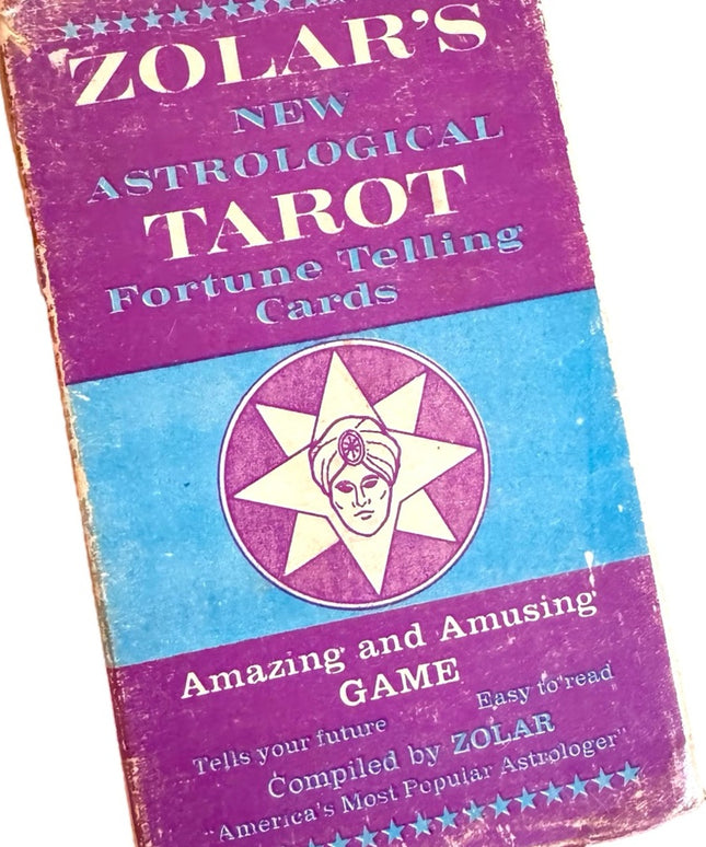 C1965 VINTAGE ZOLAR'S NEW ASTROLOGICAL TAROT FORTUNE TELLING CARDS OOP VG