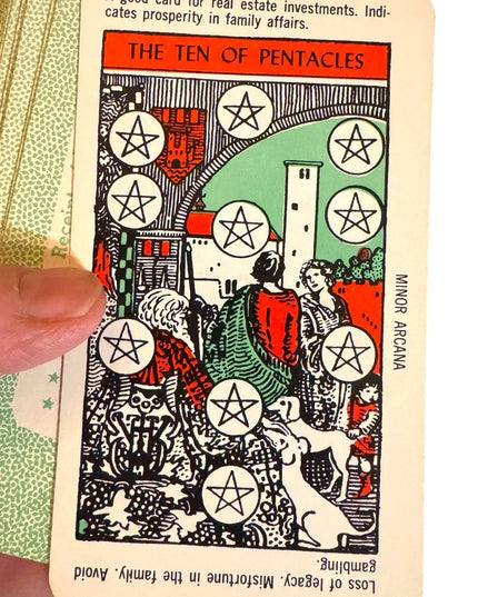 C1965 VINTAGE ZOLAR'S NEW ASTROLOGICAL TAROT FORTUNE TELLING CARDS OOP VG