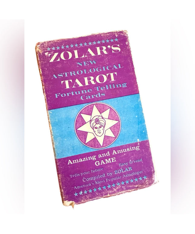 C1965 VINTAGE ZOLAR'S NEW ASTROLOGICAL TAROT FORTUNE TELLING CARDS OOP VG