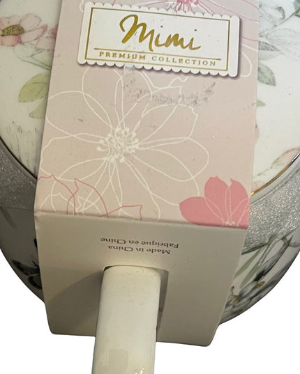 - 💐MIMI Bone China FINE PORCELAIN  Dragonfly garden TEA MUG SET