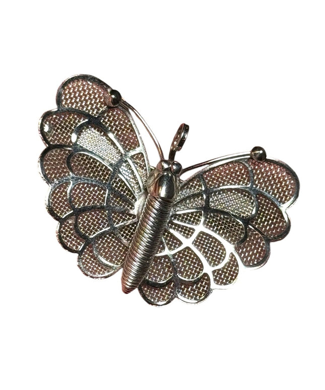 Vintage 1950s Boyd Bond sterling silver 925 BUTTERFLY brooch