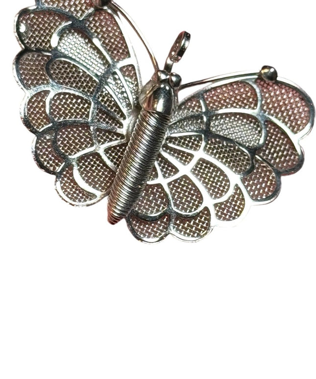 Vintage 1950s Boyd Bond sterling silver 925 BUTTERFLY brooch