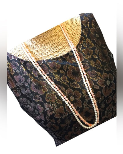 Vintage Faux pearl shell multi strand necklace x2