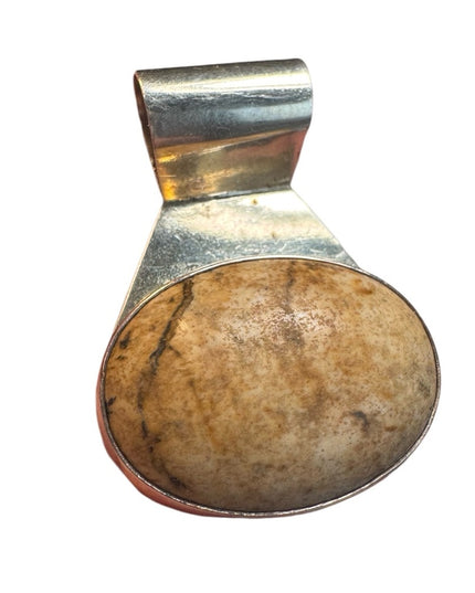 Lovely aterling silver JASPER 925 Mexico CII pendant