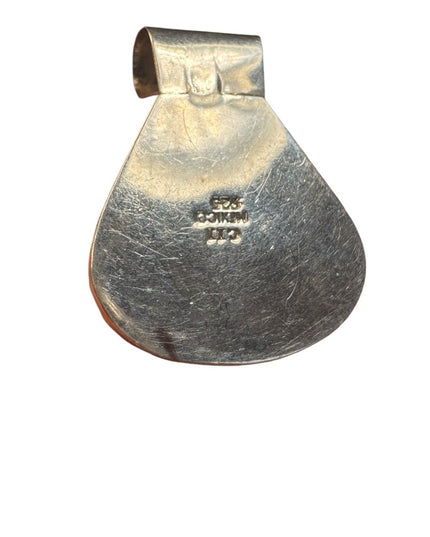 Lovely aterling silver JASPER 925 Mexico CII pendant