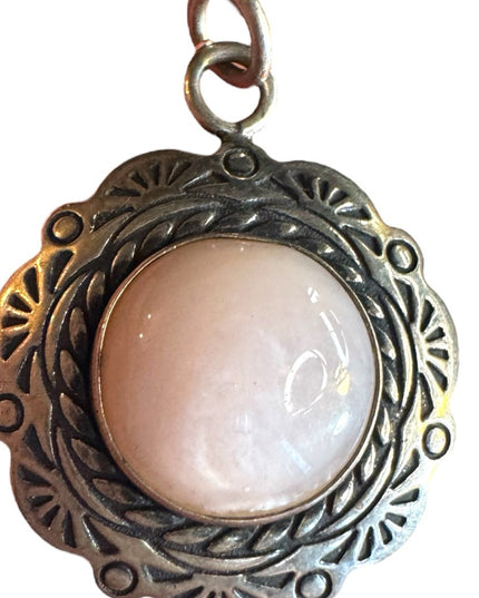 CAROLYN POLLACK RELIOS 925 Silver Vintage Mother Of Pearl Pendant