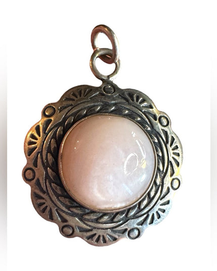 CAROLYN POLLACK RELIOS 925 Silver Vintage Mother Of Pearl Pendant