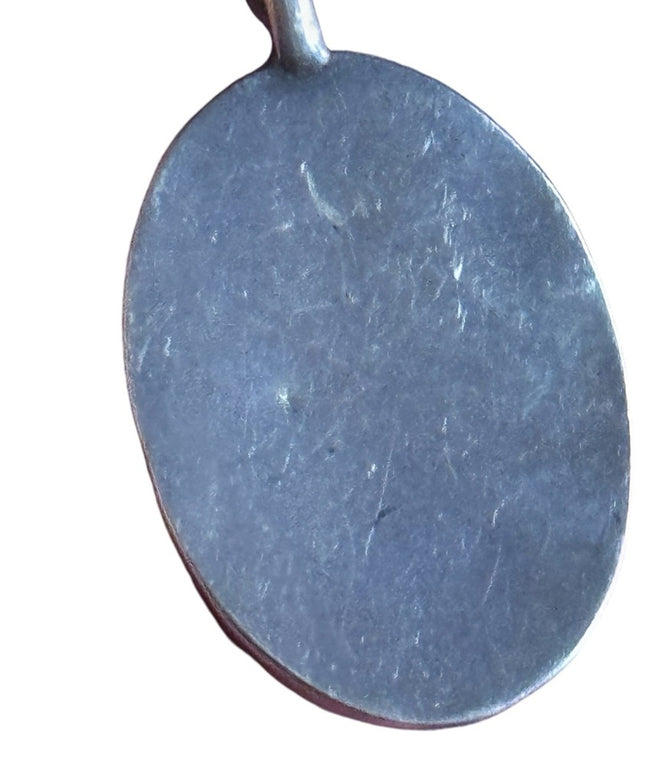 Vintage jasper sterling silver handmade southwestern pendant