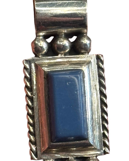 Vintage sterling silver 925 Blue Stone Pendant southwestern