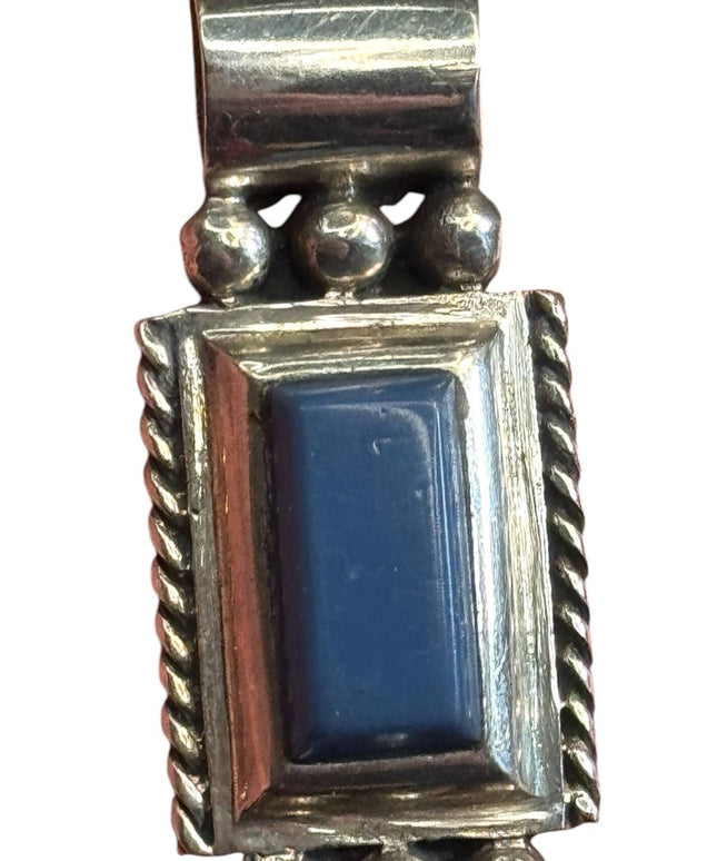 Vintage sterling silver 925 Blue Stone Pendant southwestern