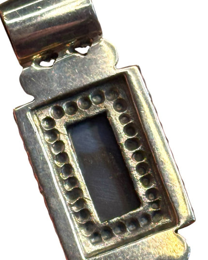 Vintage sterling silver 925 Blue Stone Pendant southwestern