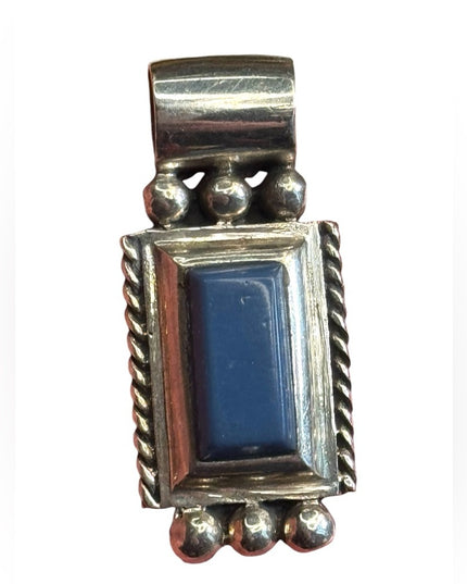 Vintage sterling silver 925 Blue Stone Pendant southwestern