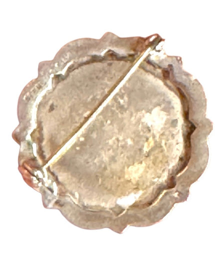 Vintage WB Sterling silver Banded Agate  Amber-Toned Stone brooch Scottish