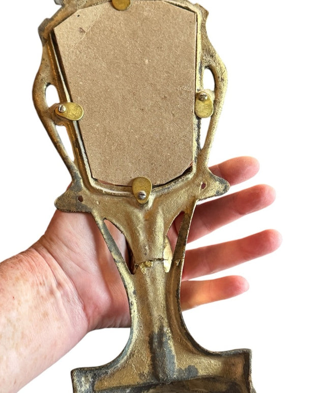 Antique solid Brass Art Nouveau table top picture frame art deco 1920s