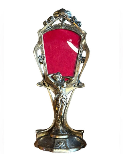 Antique solid Brass Art Nouveau table top picture frame art deco 1920s