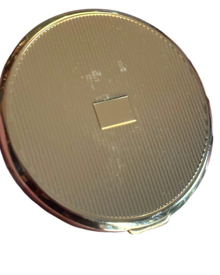 Vintage gold finish made in England Cameo Compact Mirror