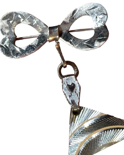 Vintage sterling  silver nurses BAMBA 1960s Brooch Watch