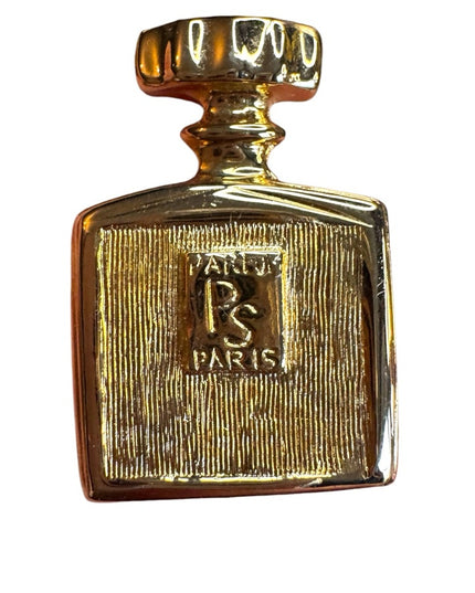 Vintage Gold Perfume Bottle Accent brooch Paris