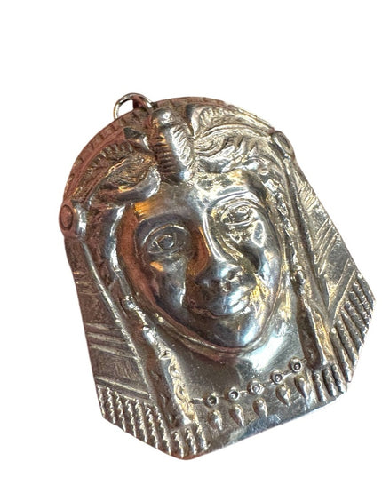 Vintage sterling Silver 925 RVP Egyptian Pharaoh Pendant