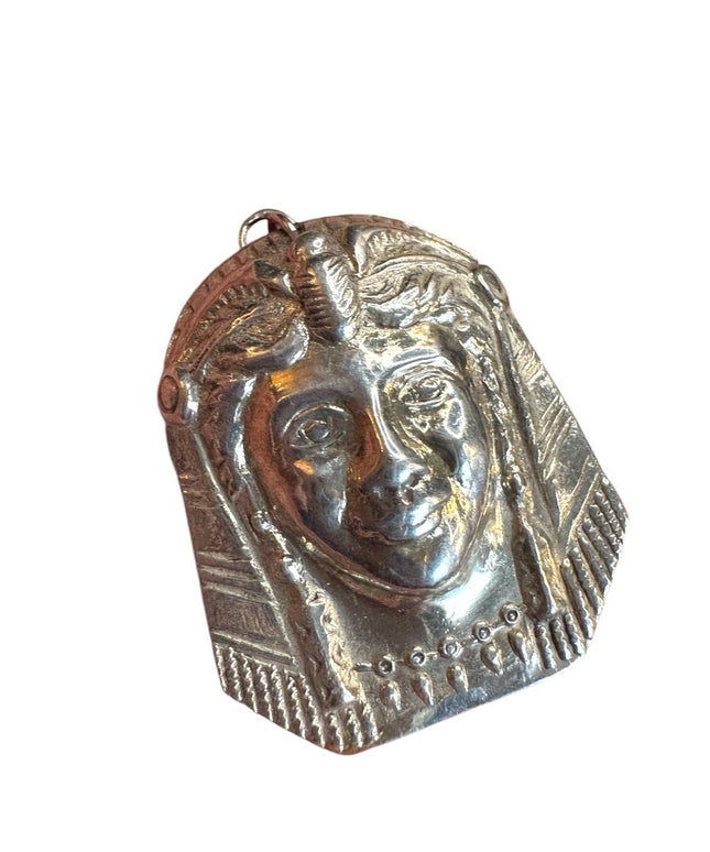 Vintage sterling Silver 925 RVP Egyptian Pharaoh Pendant