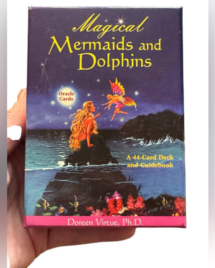 Doreen Virtue Oracle Cards - Mermaids and Dolphins C2003 Orig deck OOP