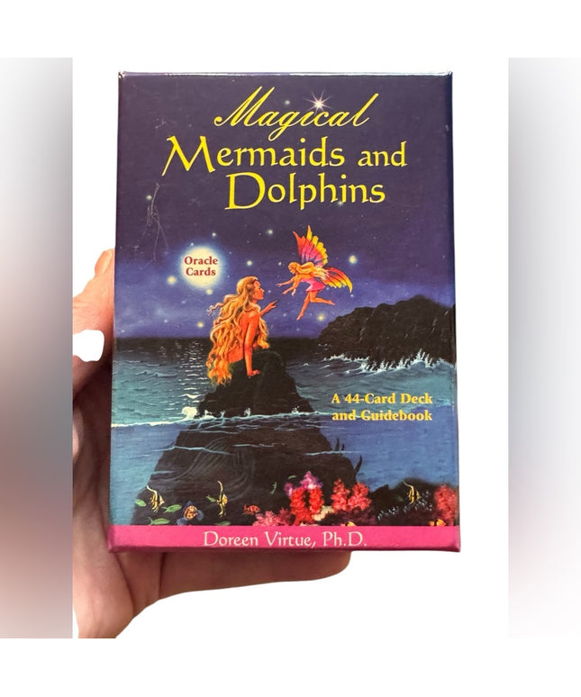 Doreen Virtue Oracle Cards - Mermaids and Dolphins C2003 Orig deck OOP