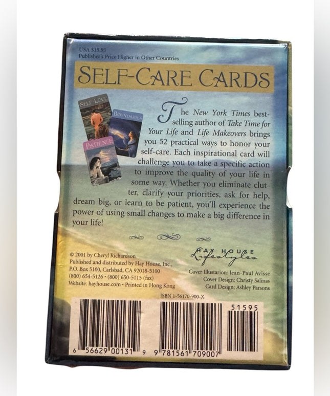 Cheryl Richardson Self-Care Cards Deck C2001 Orig deck